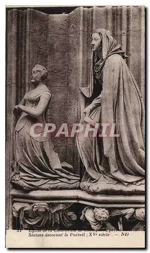 Cartes postales Eglise de la Chartreuse Statue decorant le Portail