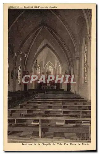 Ansichtskarte AK Domois Institut St Francois Xavier Interieur de la Chapelle du Tres Pur Coeur de Marie