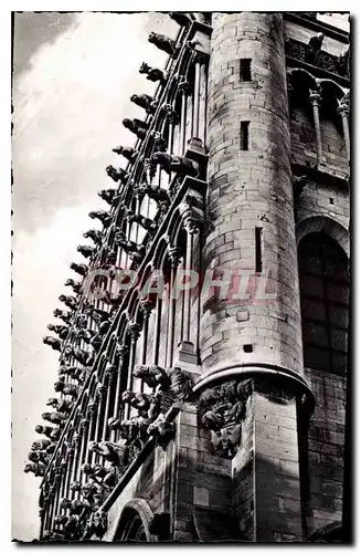 Ansichtskarte AK Dijon Cote d'Or Eglise Notre Dame Les Chimeres