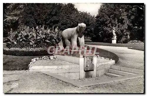 Ansichtskarte AK Dijon Parc Darcy Le Monument Pompon L'ours polaire