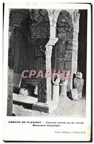 Cartes postales Abbaye de Flavigny Colonne carree au XI siecle Monument historique