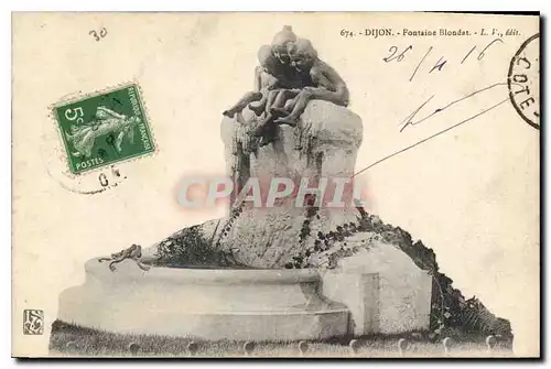 Cartes postales Dijon Fontaine Blondat