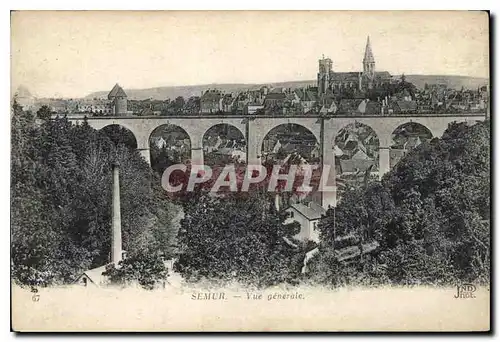 Cartes postales Semur Vue generale