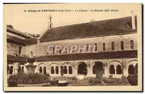 Ansichtskarte AK Abbaye de Fontenay Cote d'Or Le Cloitre Le Dorloir