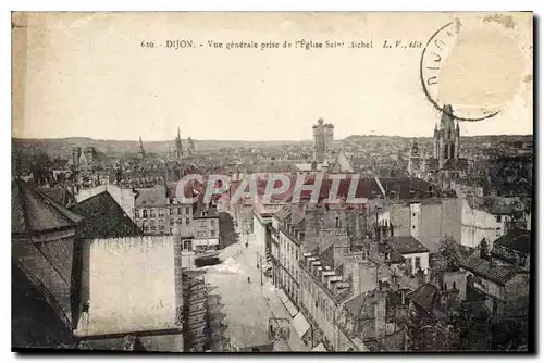 Ansichtskarte AK Dijon Vue generale prise de l'Eglise Saint Michel