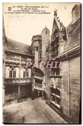 Ansichtskarte AK Dijon Hotel Chambellan Rue des Forges