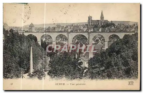 Cartes postales Semur Vue generale