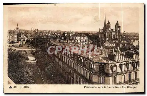 Cartes postales Dijon Panorama vers la Cathedrale Ste Benigne