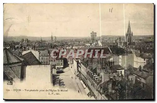 Cartes postales Dijon Vue generale prise de l'Eglise St Michel