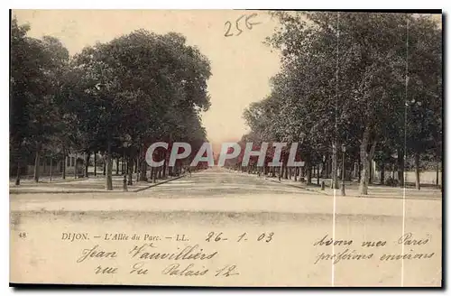 Cartes postales Dijon L'Allee du Parc