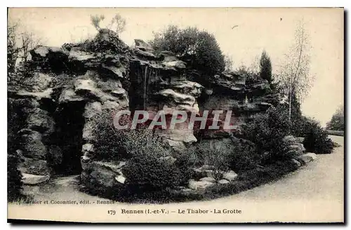 Cartes postales Rennes L et V Le Thabor La Grotte