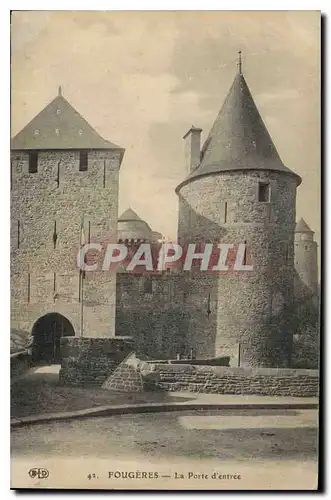 Cartes postales Fougeres La Porte d'entree