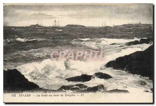 Cartes postales Dinard La Rade un Jour de Tempete