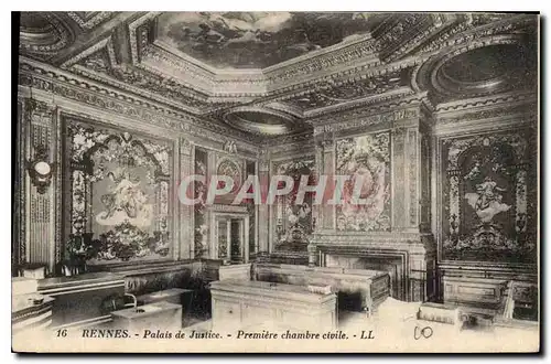 Cartes postales Rennes Palais de Justice Premiere chambre civile