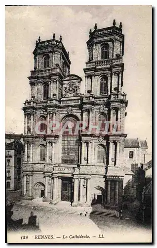 Cartes postales Rennes La Cathedrale