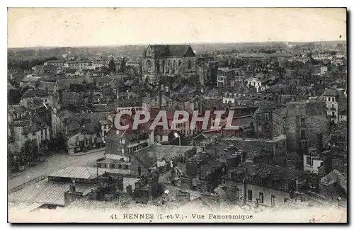 Cartes postales Rennes Vue Panoramique