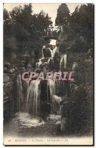 Cartes postales Rennes Le Thabor La Cascade