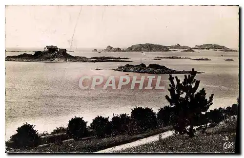 Ansichtskarte AK Dinard Vue vers le Fort de Harbour et I'lle de Cezembre