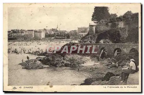 Cartes postales Dinard La Promenade de la Malouine