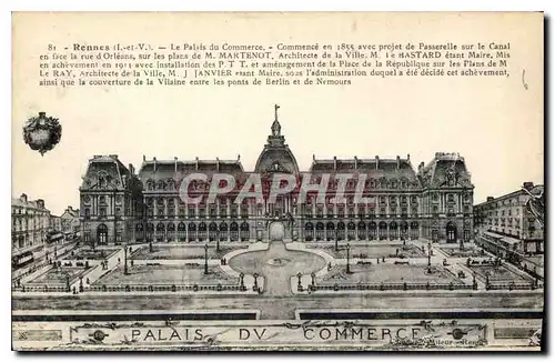 Cartes postales Rennes Le Palais du Commerce