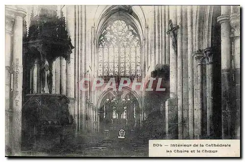 Ansichtskarte AK Dol Interieur de la Cathedrale La Chaire et le Choeur