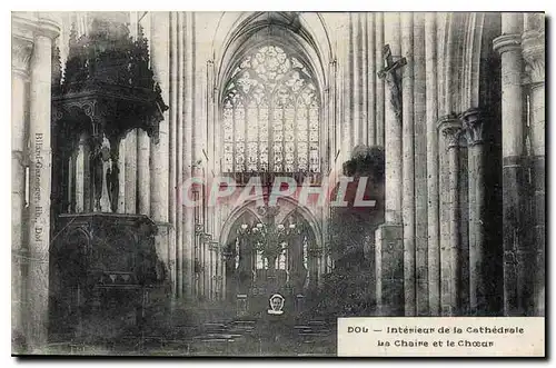 Cartes postales Dol Interieur de la Cathedrale La Chaire et le Choeur