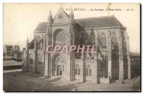 Cartes postales Rennes La Basillique de Saint Aubin