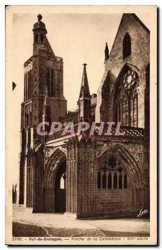 Ansichtskarte AK Dol de Bretagne Porche de la Cathedrale