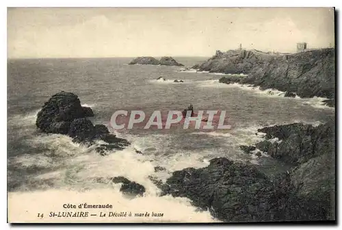 Cartes postales St Lunaire Le Decolle a maree basse