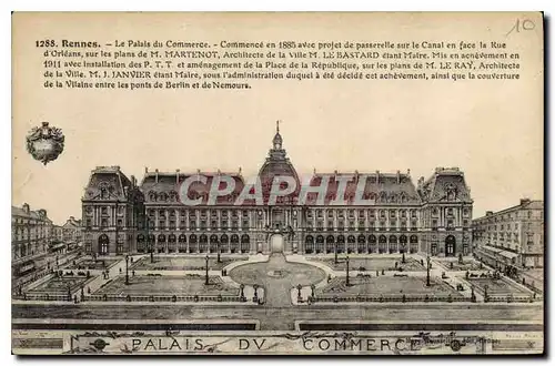 Cartes postales Rennes Le Palais du Commerce