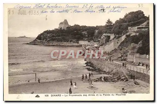 Ansichtskarte AK Dinard La Promenade des Allies et la Pointe du Moulinet