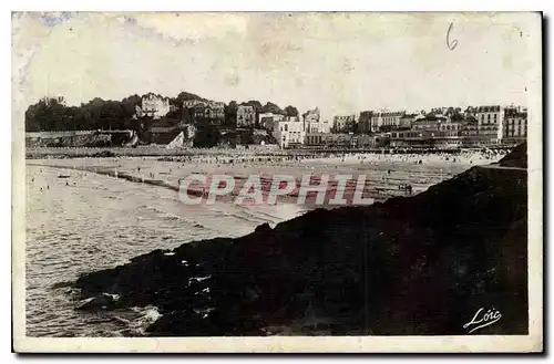 Ansichtskarte AK Dinard La Plage de l'Ecluse Vue du chemin de ronde de la Malouine