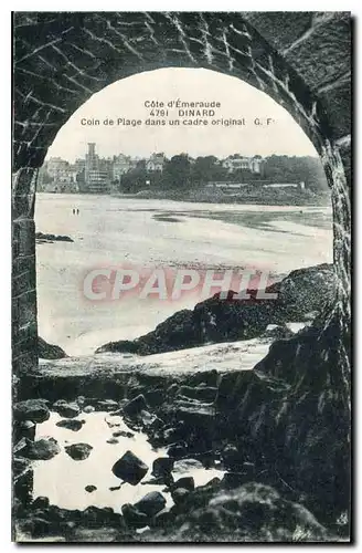 Ansichtskarte AK Dinard Coin de Plage dans un cadre original