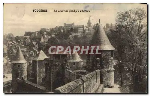 Ansichtskarte AK Fougeres La courtine nord du Chateau