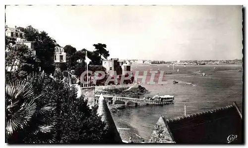 Ansichtskarte AK Dinard Embarcadere des Vedettes Vertes Promenade du Clair de Lune