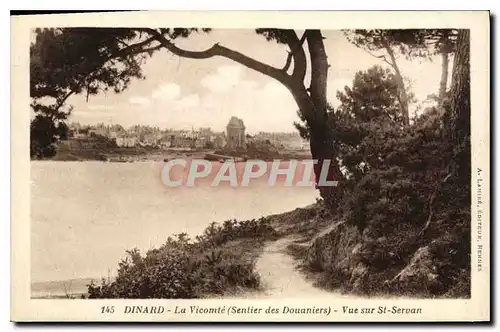 Cartes postales Dinard La Vicomte Sentier des Douaniers Vue sur St Servan