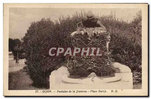 Ansichtskarte AK Dijon Fontaine de la Jeunesse Place Darcy