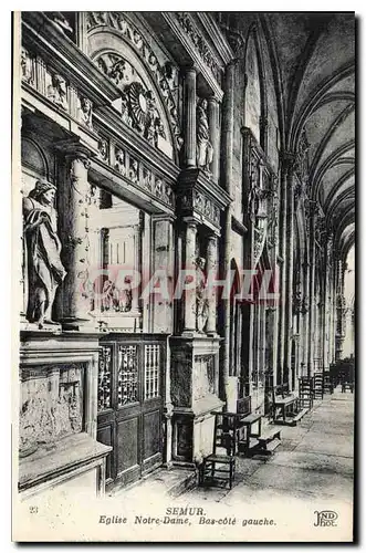 Cartes postales Semur Eglise Notre Dame Bas cote gauche