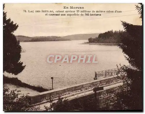 Cartes postales En Morvan Lac des Settons cubant