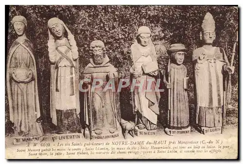 Cartes postales Les six Saints guerisseurs de Notre Dame du Haut pres Moncontour