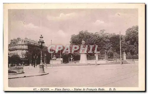 Ansichtskarte AK Dijon Place Darcy Statue de Francois Rude