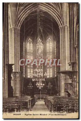 Cartes postales Dijon Eglise Saint Michel Vue interieure