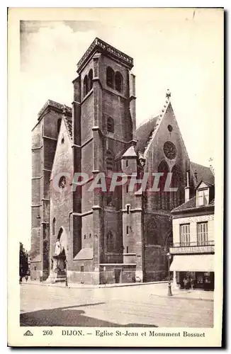 Ansichtskarte AK Dijon Eglise St Jean et Monument Bossuet Librairie