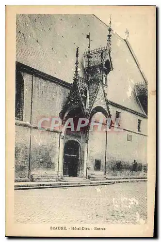 Cartes postales Beaune Hotel Dieu Entree