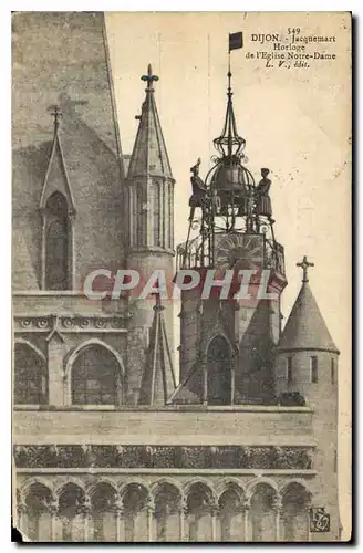 Ansichtskarte AK Dijon Jacquemart Horloge de l'Eglise Notre Dame