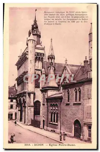 Cartes postales Dijon Eglise Notre Dame