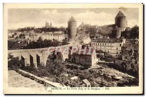 Cartes postales Semur Le Pont Joly et le Donjon