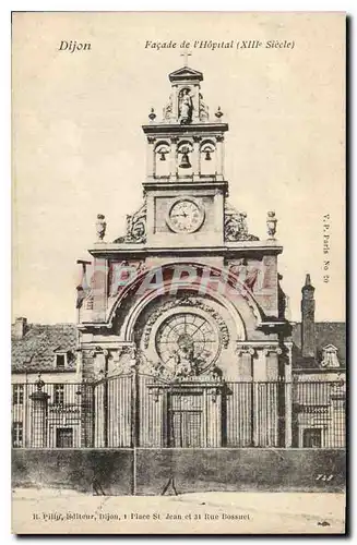 Cartes postales Dijon Facade de l'Hopital