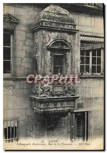 Cartes postales Dijon Echauguette Renaissance Rue de la Vannerie