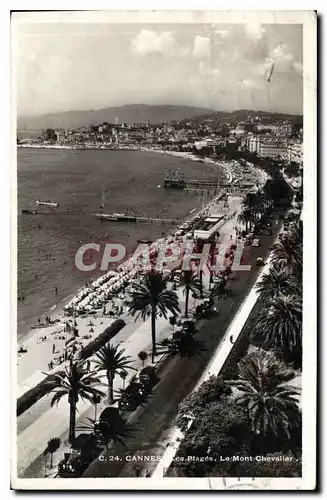 Ansichtskarte AK Cannes Les Plages Le Mont Chevalier